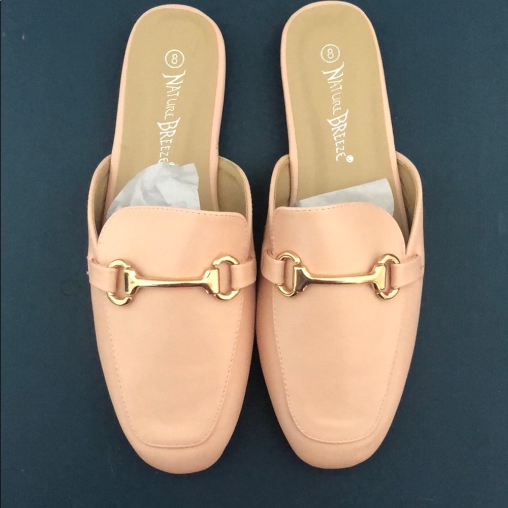 New in Box Pink Mules with Buckle